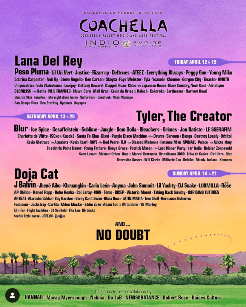 Coachella Lineup