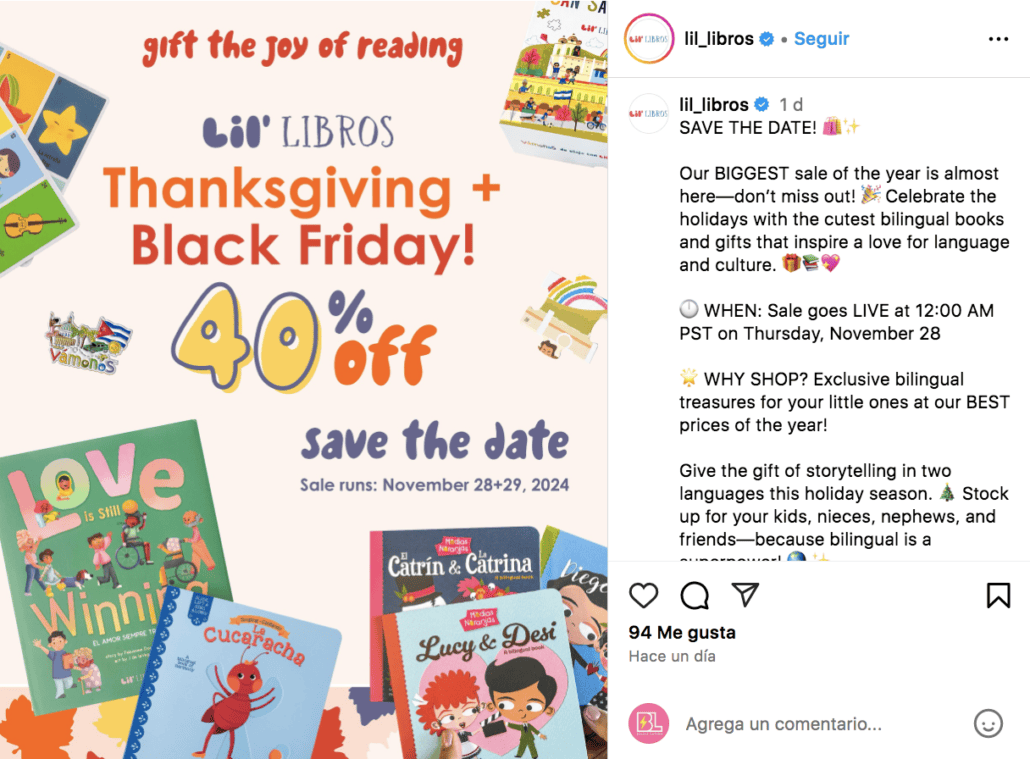 Lil Libros Black Friday